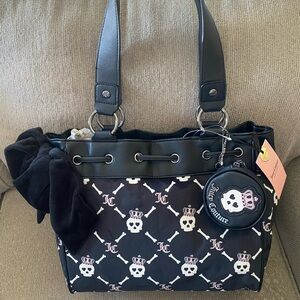 Juicy Couture Haunted Couture Skull Tote